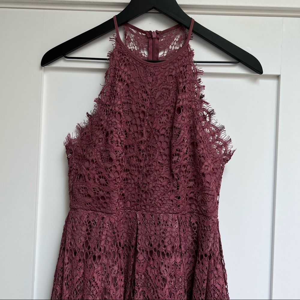 ASOS DESIGN lace pinny scallop edge midi dress - Picture 7 of 12
